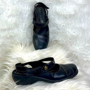 Cobb Hill Womens Clogs Mary Jane leather shoes sz 10N